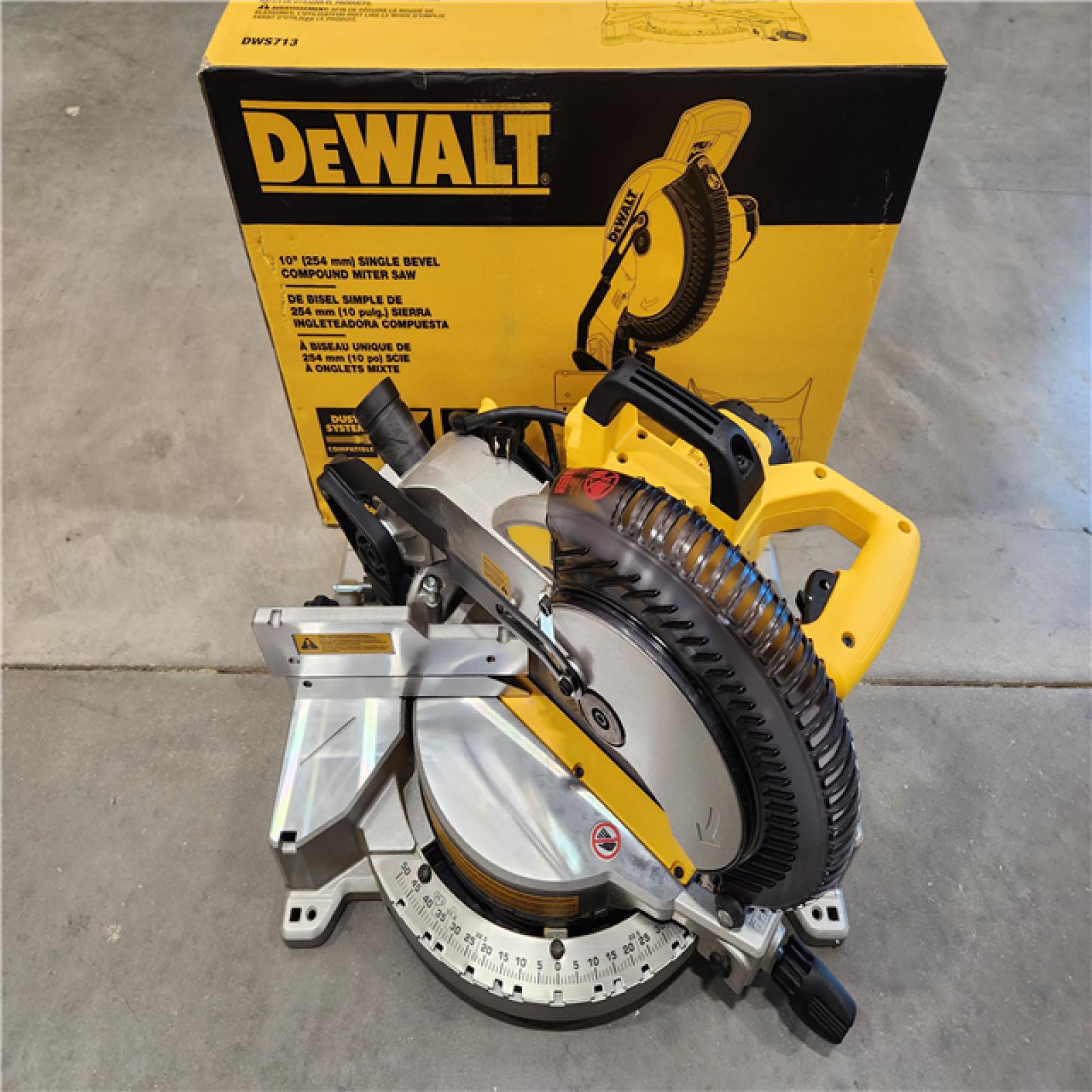 AS-IS DeWalt 15 Amps Corded 10 in. Single Bevel Compound Miter Saw