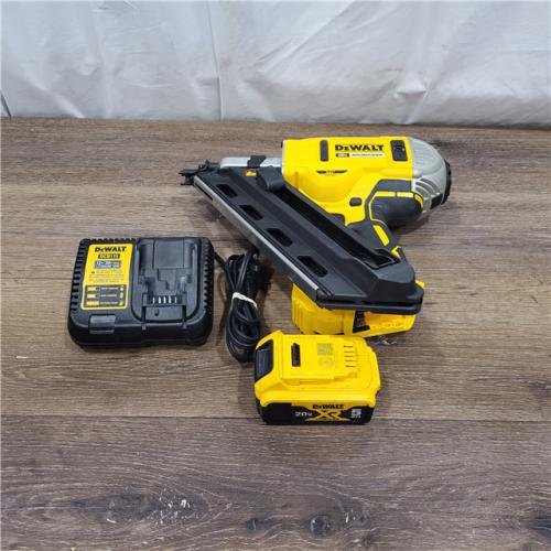 AS-IS DeWalt 20V MAX Brushless Cordless 2-Speed 30° Paper Collated Framing Nailer Kit