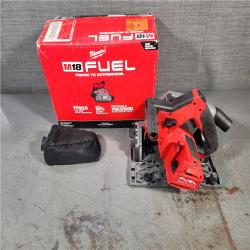 HOUSTON LOCATION - AS-IS Milwaukee M18 FUEL 18V Lithium-Ion Cordless Brushless 6-1/2 in. Plunge Cut Track Saw (Tool-Only)