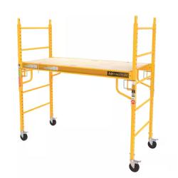 DALLAS LOCATION - NEW! MetalTech Jobsite 6 ft. Baker Style Rolling Scaffold Platform, 1100 lbs. Load Capacity PALLET -( 8 UNITS)