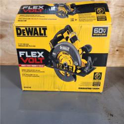 HOUSTON LOCATION - AS-IS (APPEARS LIKE NEW) DeWALT Flexvolt Max 7-1/4  60V Brushless Circular Saw DCS578B (Bare Tool)