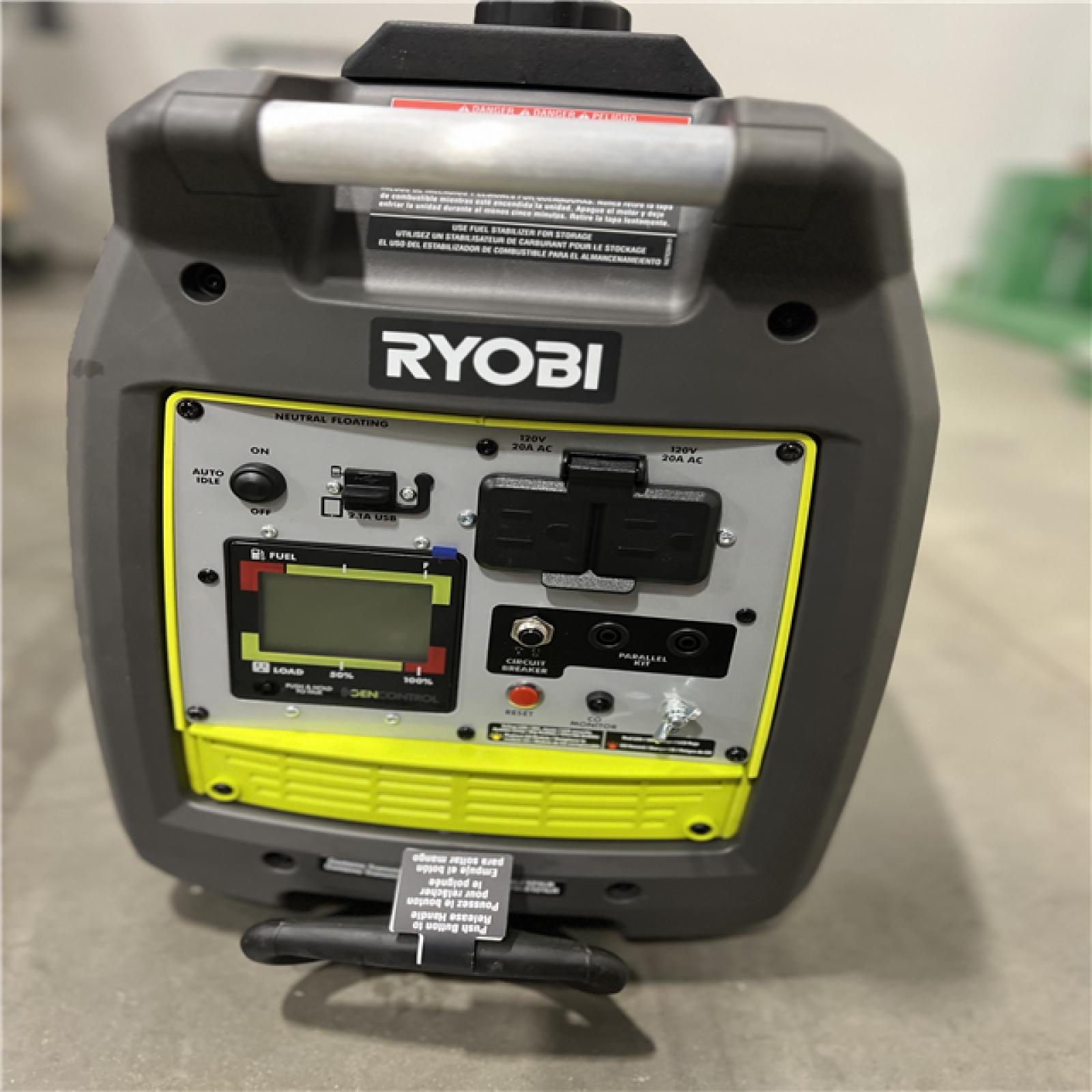 Dallas Location - As-Is RYOBI 2,300-Watt Generator -Appears Excellent Condition