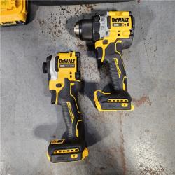 HOUSTON LOCATION - AS-IS DEWALT 20V MAX XR Cordless Drill/Driver, ATOMIC Impact Driver 2 Tool Combo Kit, (2) 2.0Ah Batteries, Charger, and Bag