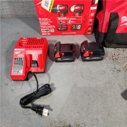 HOUSTON LOCATION - AS-IS Milwaukee M18 18V Cordless Brushed 2 Tool Drill/Driver and Impact Driver Kit