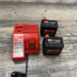 AS-IS Milwaukee M18 18-Volt Lithium-Ion XC Starter Kit with Two 5.0Ah Batteries / Charger (48-59-1852B)