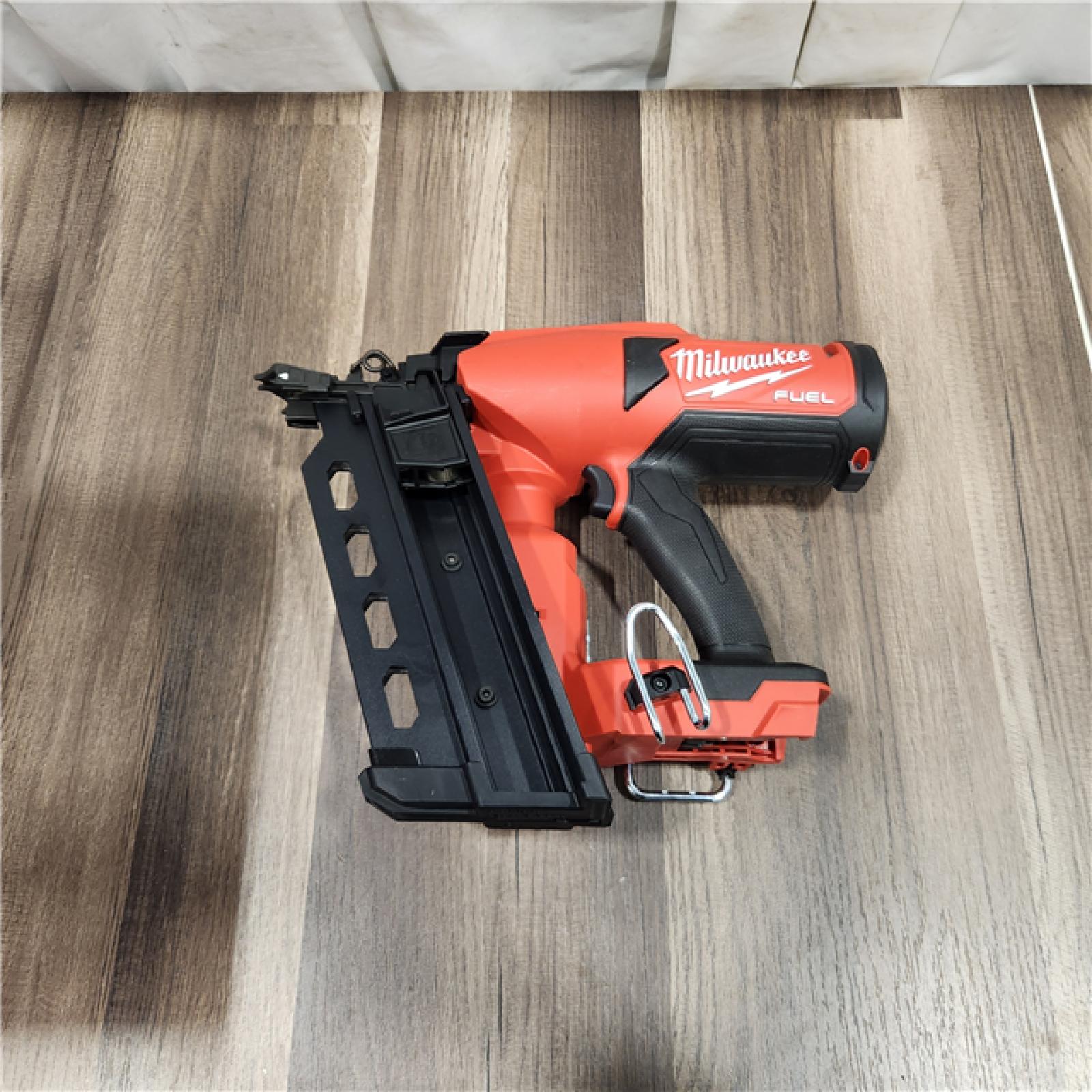 AS IS Milwaukee Nail Gun,Cordless,Strip,Plastic,18 V