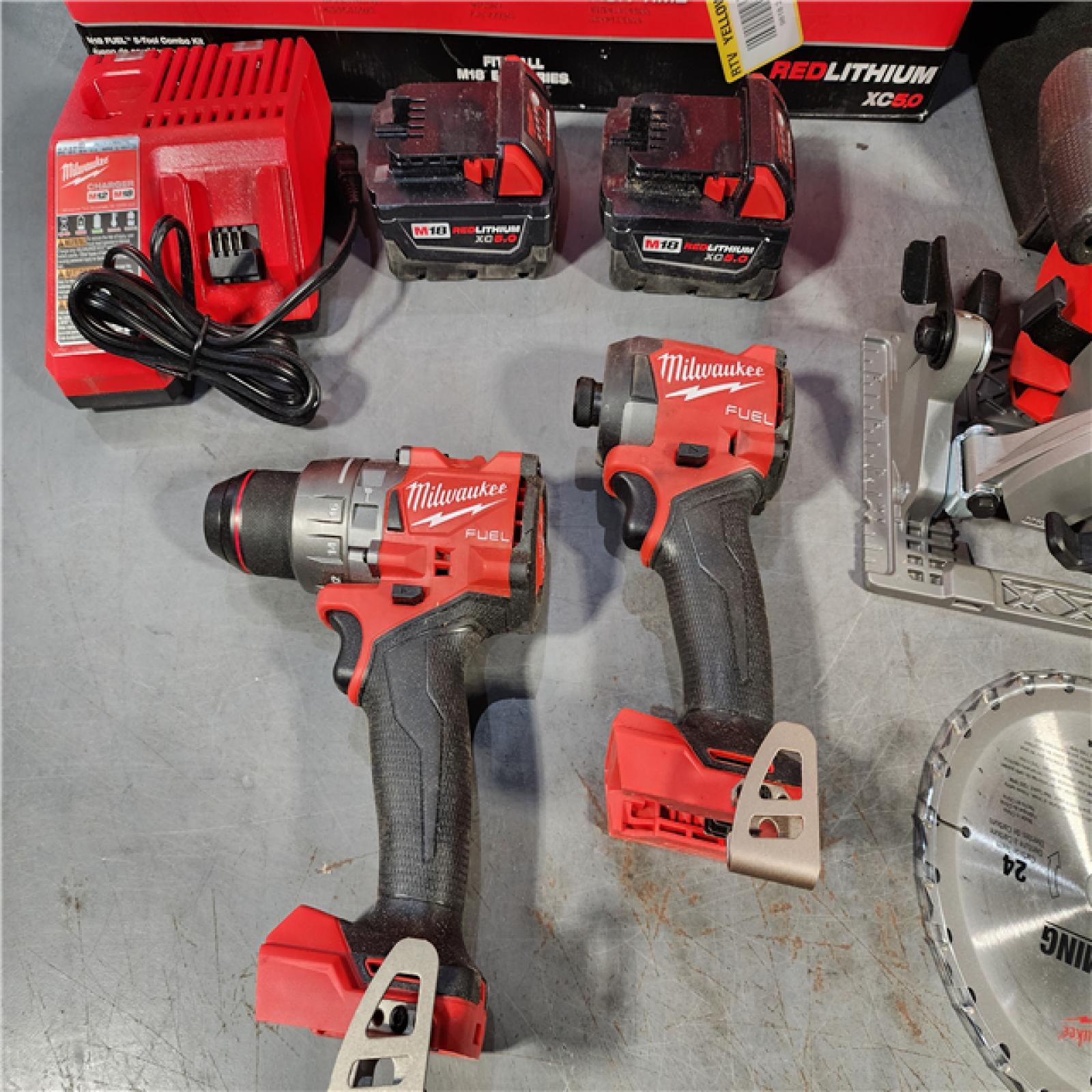 HOUSTON LOCATION - AS-IS Milwaukee  M18 FUEL 5-TOOL COMBO KIT