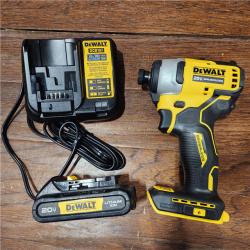 AS-IS DEWALT ATOMIC 20V MAX* Brushless Cordless Compact 1/4 in. Impact Driver Kit