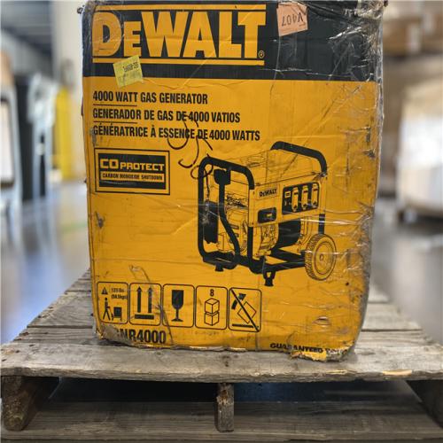 DALLAS LOCATION - DEWALT 4000-Watt Manual Start Gas-Powered Portable Generator with Premium Engine, Covered Outlets and CO Protect