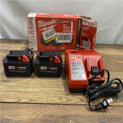 AS IS M18 18-Volt Lithium-Ion XC Starter Kit with Two 5.0Ah Batteries and Charger