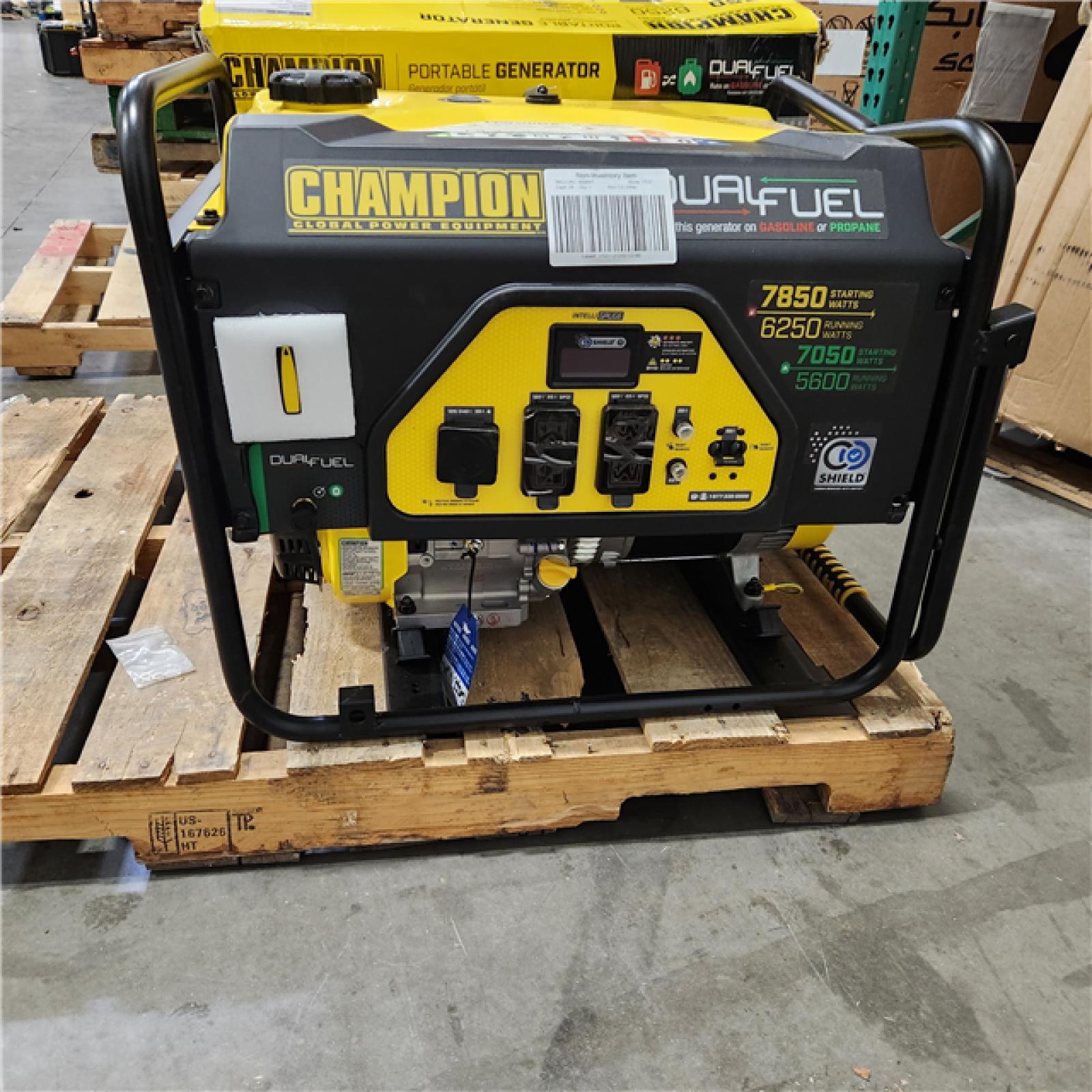 Dallas Location - As-Is Champion Power Equipment 6250W Dual Fuel Generator