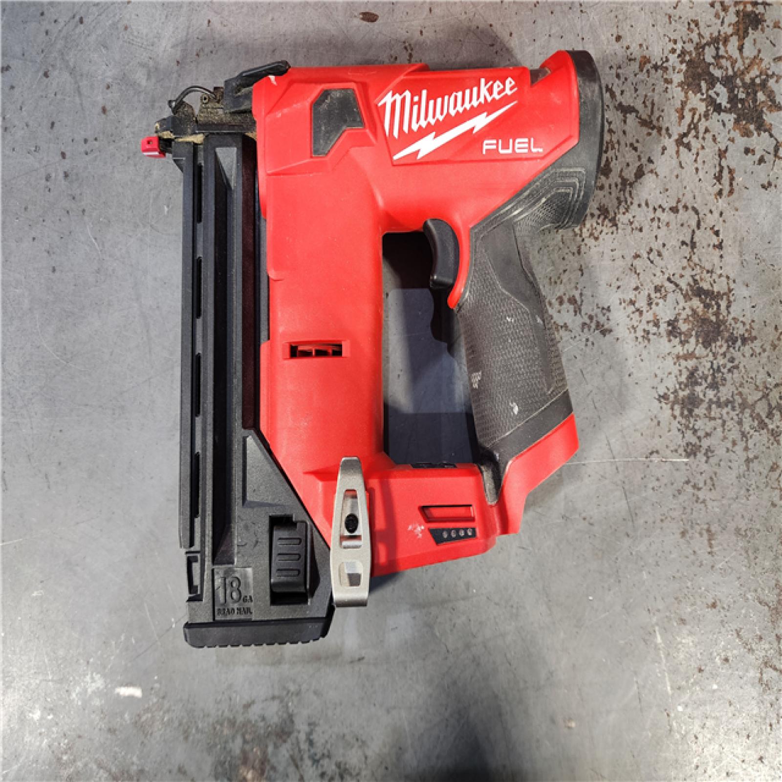 HOUSTON LOCATION - AS-IS M12 FUEL 12-Volt Lithium-Ion Brushless Cordless 18-Guage Compact Brad Nailer (Tool Only)