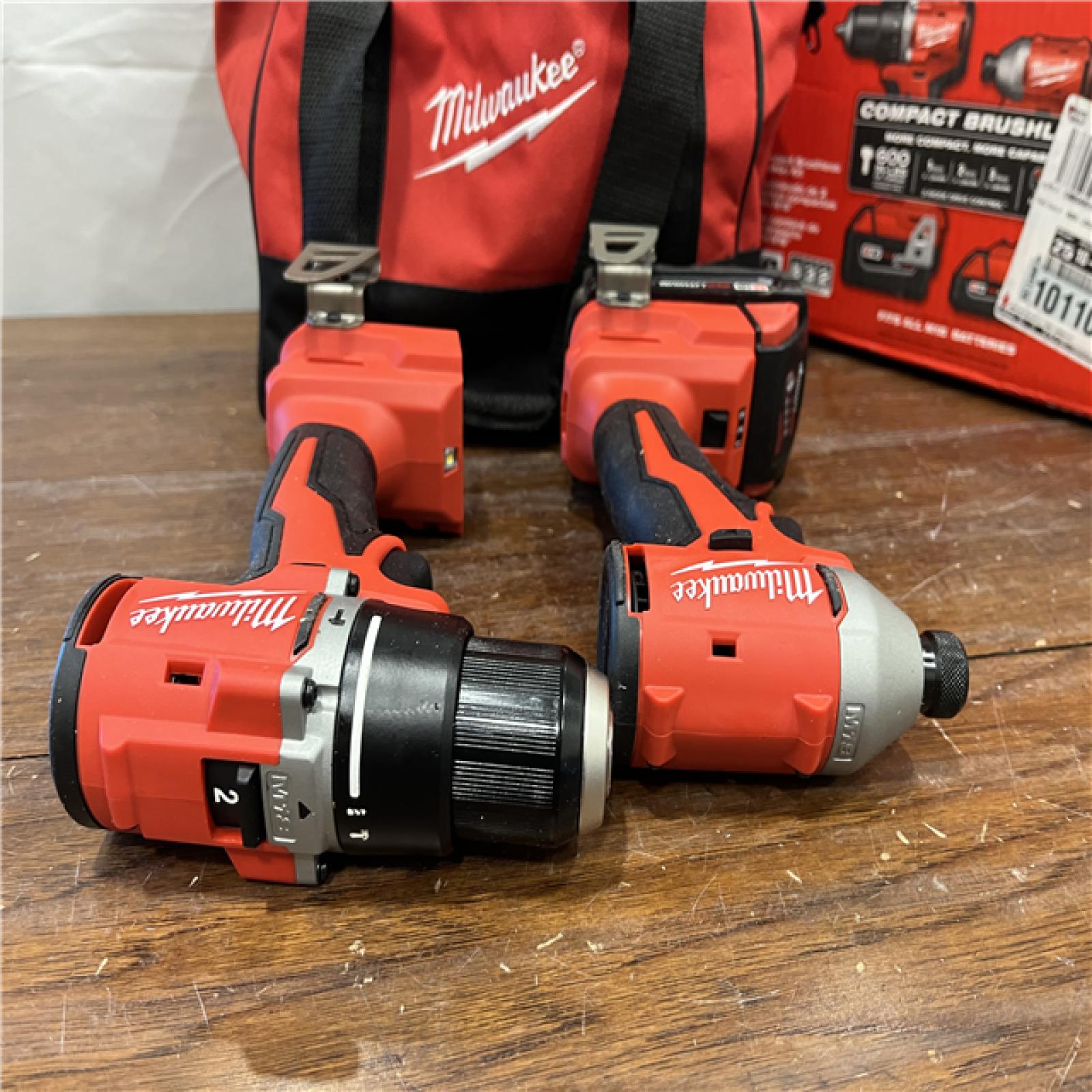 M18 18-Volt Lithium-Ion Brushless Cordless Compact Hammer Drill/Impact Combo Kit (2-Tool) with (2) Batteries, Bag