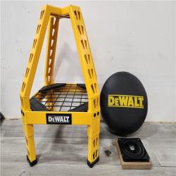 Phoenix Location DEWALT 32 in. H x 17 in. W x 17 in. D Swivel Shop Stool with Shelf