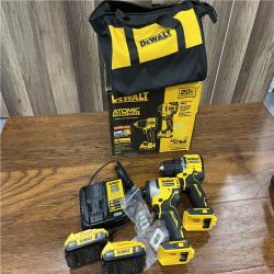 AS-IS DEWALT  ATOMIC 20-Volt MAX Lithium-Ion Cordless Combo Kit (2-Tool) with (2) 2.0Ah Batteries, Charger and Bag