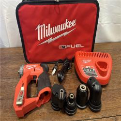 AS-ISMilwaukee M12 FUEL 12V Lithium-Ion Brushless Cordless 4-in-1 Installation 3/8 in. Drill Driver Kit with 4-Tool Heads