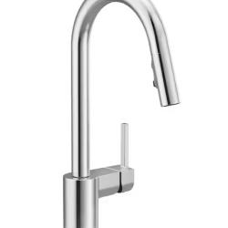 DALLAS LOCATION - MOEN Align Single-Handle Pull-Down Sprayer Kitchen Faucet with Reflex and Power Clean in Chrome  PALLET (  39 UNITS )