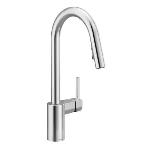 DALLAS LOCATION - MOEN Align Single-Handle Pull-Down Sprayer Kitchen Faucet with Reflex and Power Clean in Chrome  PALLET (  39 UNITS )