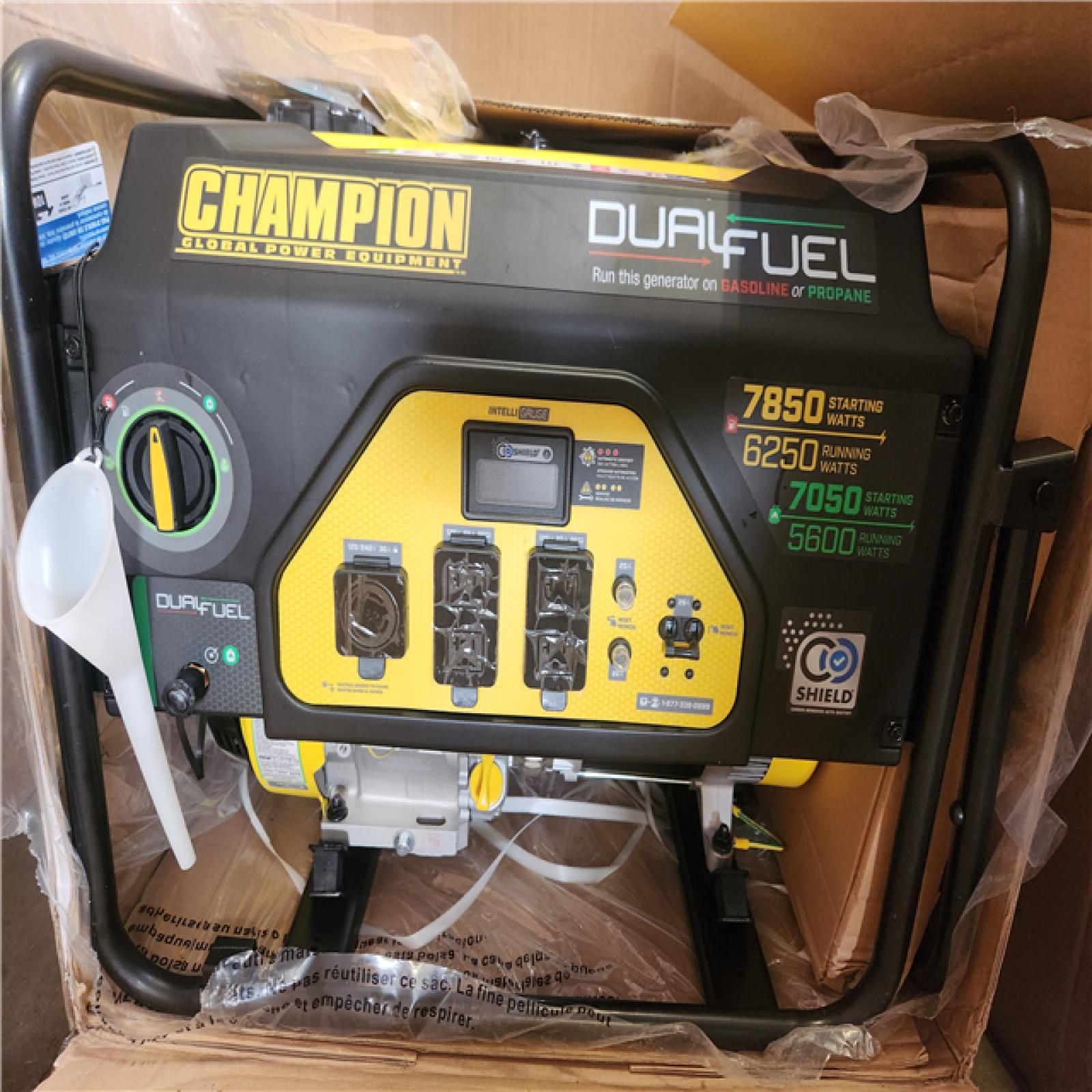 Phoenix Location Like NEW Condition Champion Power Equipment 100592 6250 Watts Gas & Propane Powered Dual-Fuel Portable Generator with CO Shield Technology 1116-14