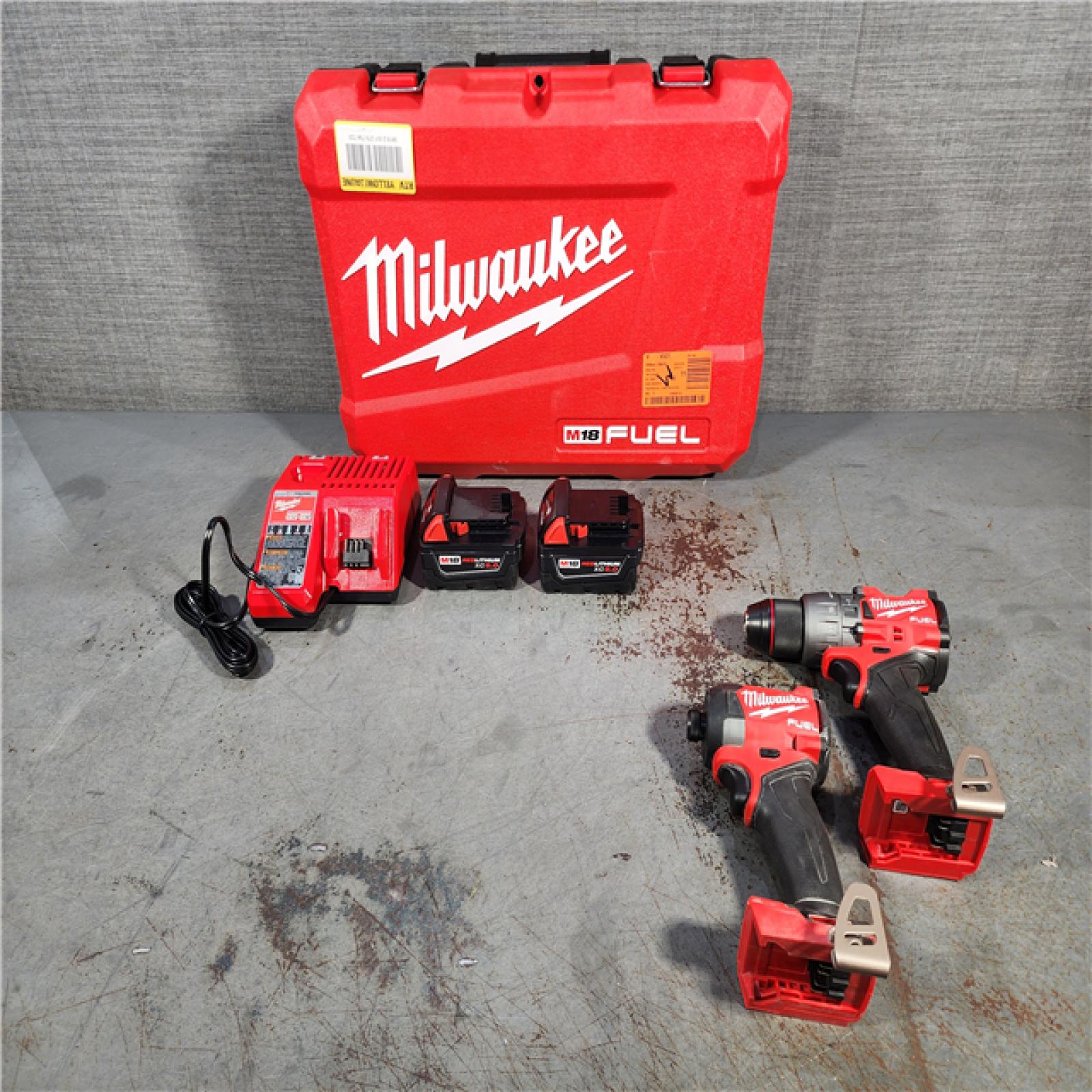 HOUSTON LOCATION - AS-IS (APPEARS LIKE NEW) M18 FUEL 18V Lithium-Ion Brushless Cordless Hammer Drill and Impact Driver Combo Kit (2-Tool) with 2 Batteries