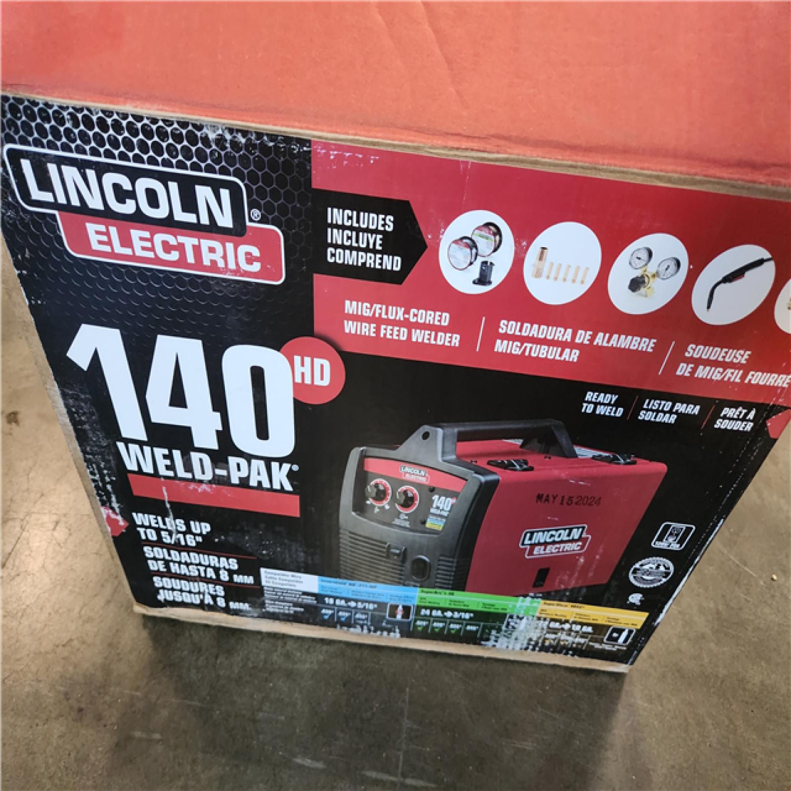 California AS-IS Lincoln Eletectric 140 Amp Weld Pak 140 HD