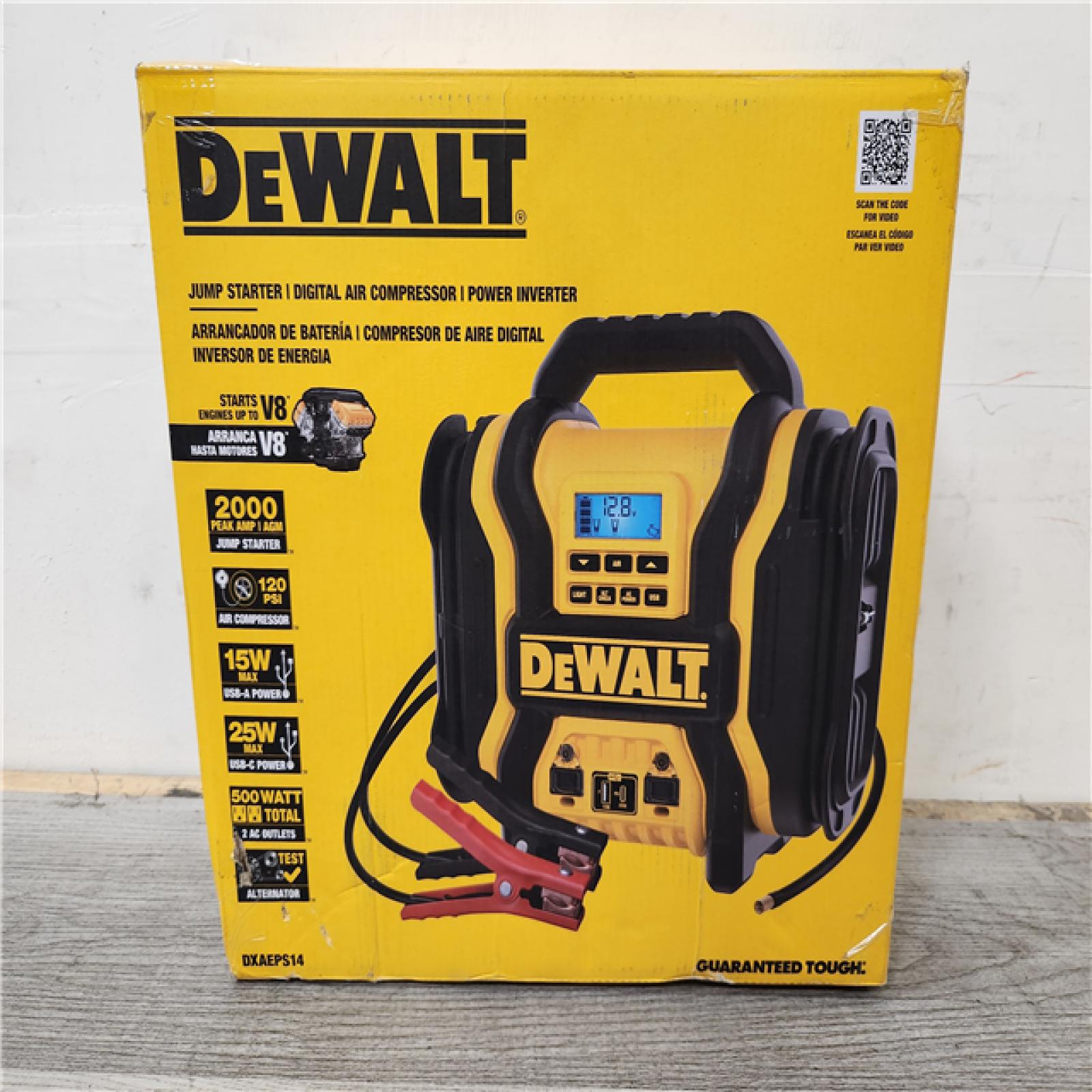 Phoenix Location DEWALT Portable Power 2000 Peak Amp Jump Starter w/Digital Compressor