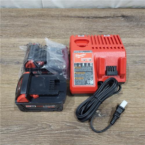 AS-IS Milwaukee M18 18-Volt Lithium-Ion XC Starter Kit with Two 5.0Ah Batteries / Charger (48-59-1852B)