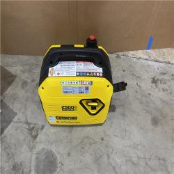 Houston location AS-IS CHAMPION 2500-Watt Ultralight Gasoline and Propane Powered Dual Fuel Inverter Generator with CO Shield and Quiet Technology