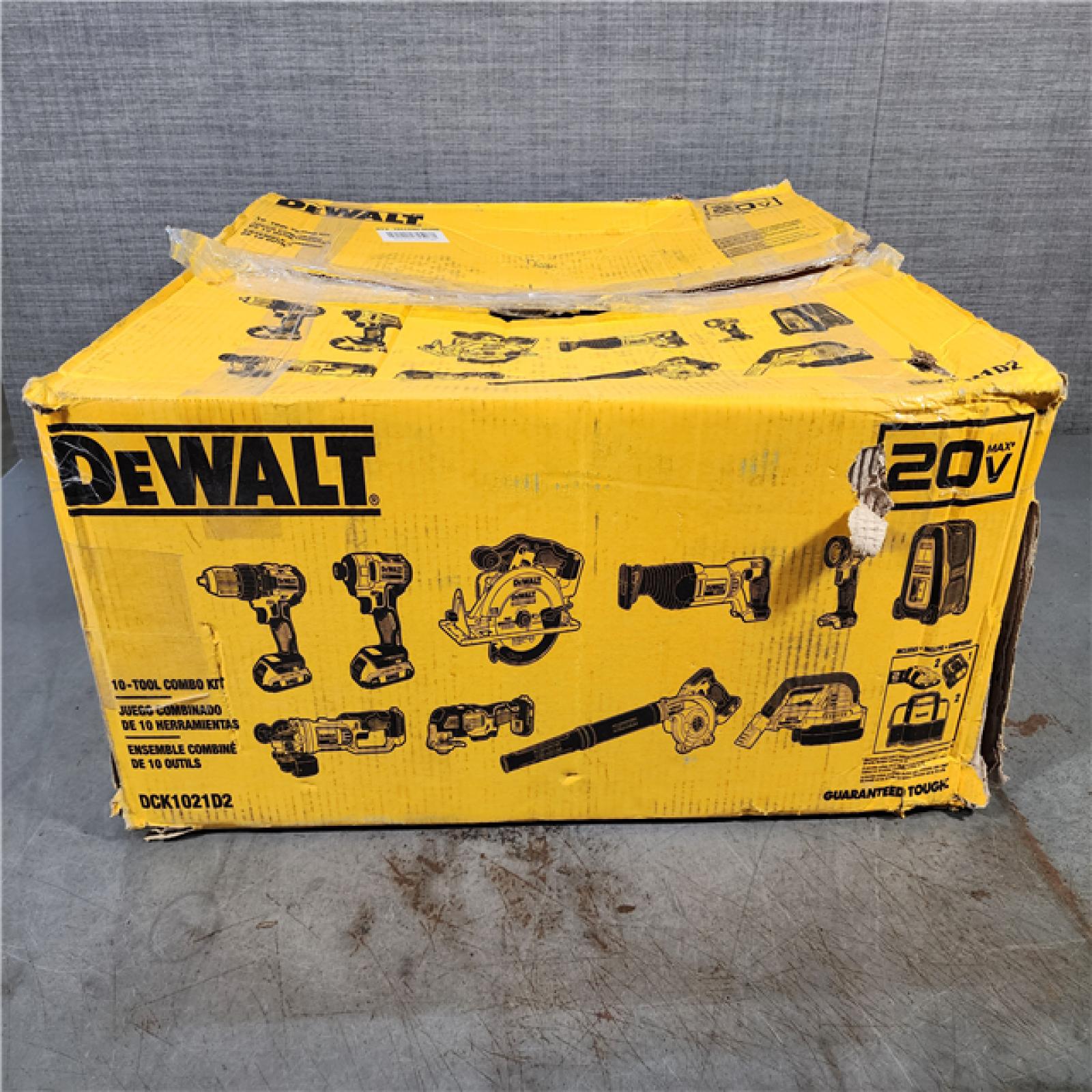 HOUSTON LOCATION - AS-IS DEWALT 20-Volt Max Lithium-Ion 9-Tool Cordless Combo Kit with Two 2.0 Ah Batteries, Charger and 2 Bags