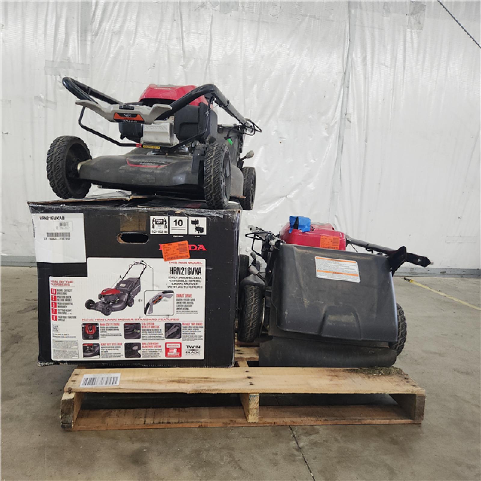 Houston Location - AS-IS 3 Honda Lawn Mower Pallet