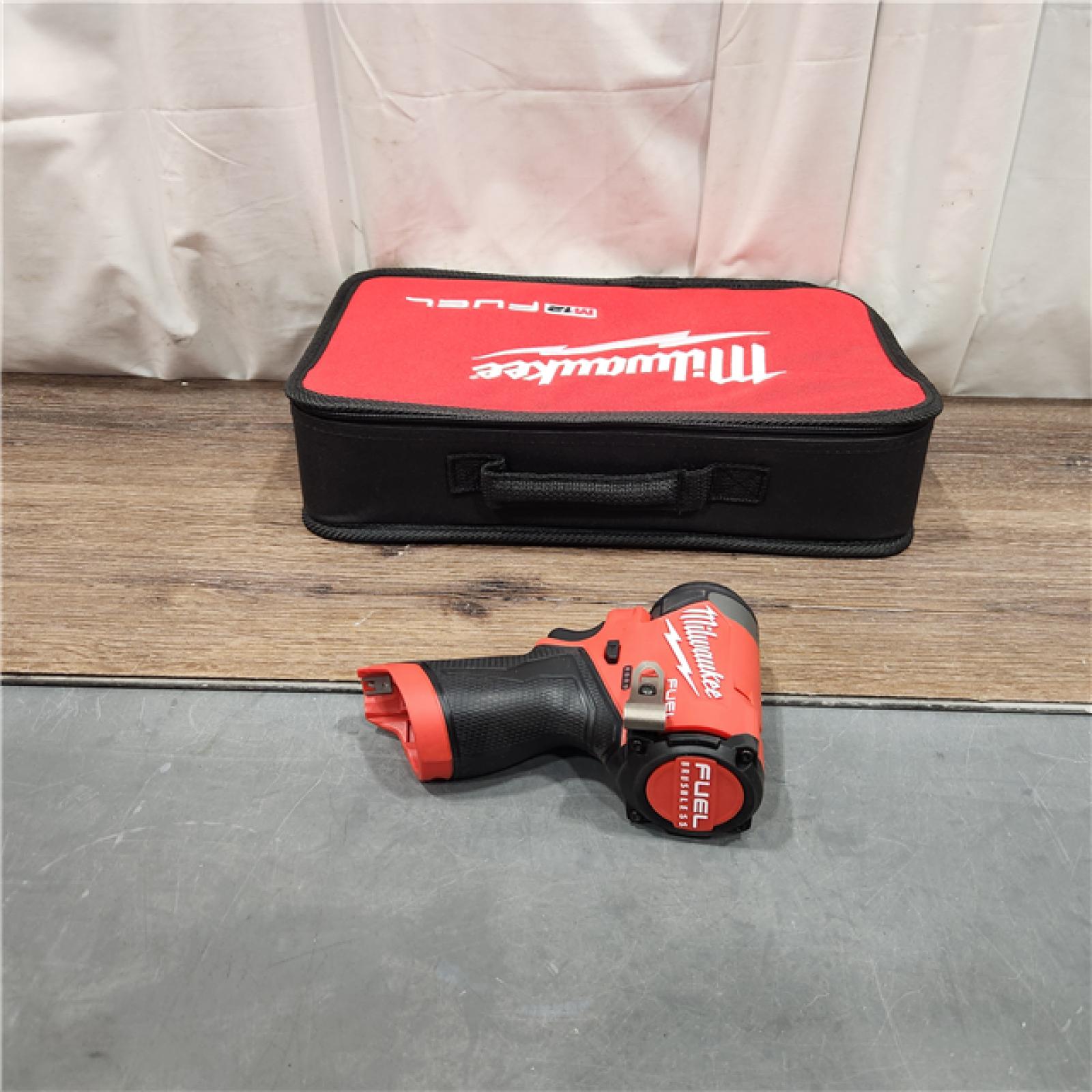 AS IS Milwaukee M12 FUEL 12-Volt Lithium-Ion Brushless Cordless 1/4 in. Hex Impact Driver Compact Kit