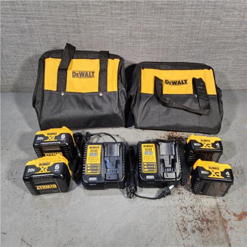 HOUSTON LOCATION - AS-IS (APPEARS LIKE NEW) (2) Dewalt-DCB246CK 20V MAX* Lithium Ion Starter Kit