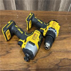 AS-IS DEWALT  ATOMIC 20-Volt MAX Lithium-Ion Cordless Combo Kit (2-Tool) with (2) 2.0Ah Batteries, Charger and Bag