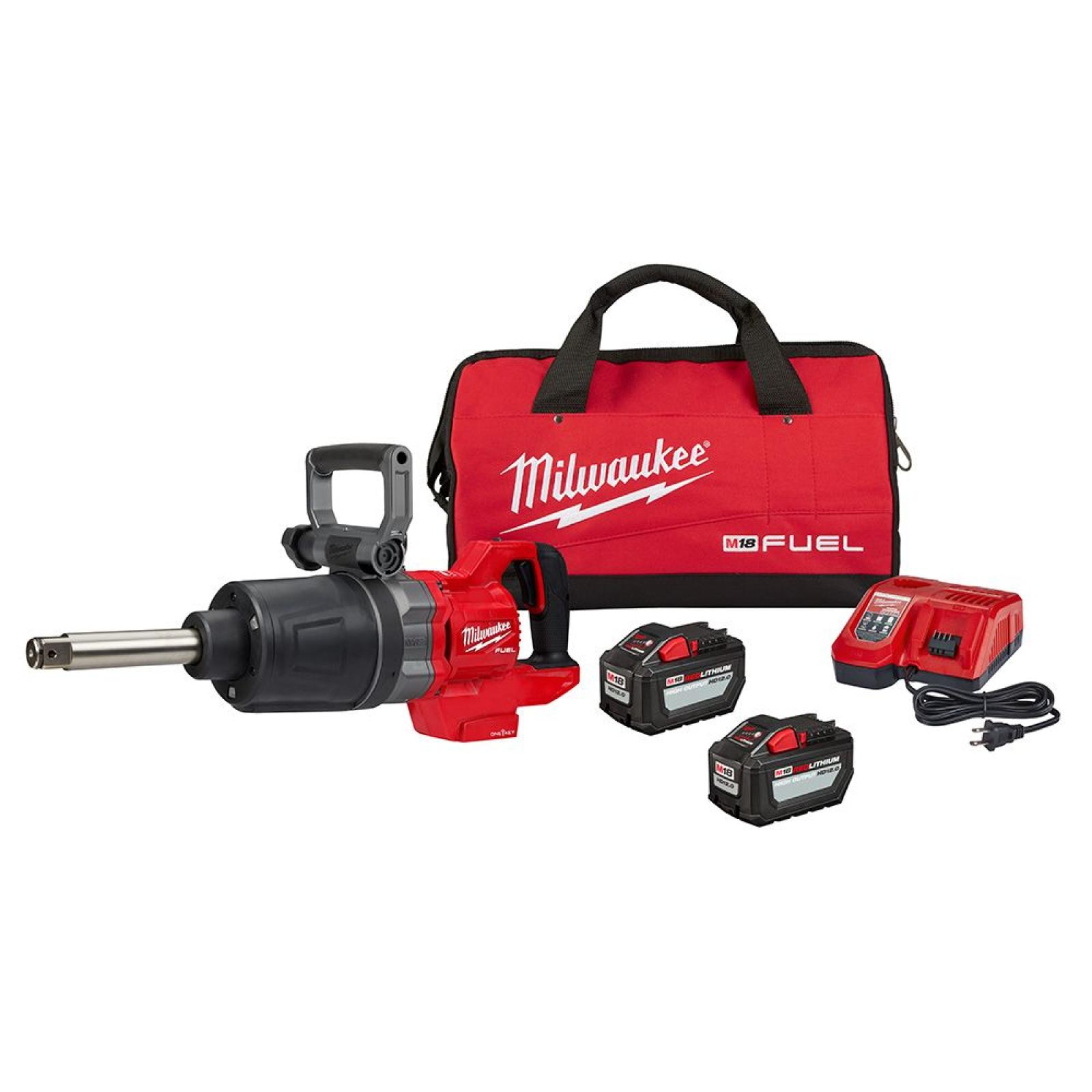 Good Milwaukee M18 FUEL 1 D-Handle Ext Anvil High Torque Impact Wrench with ONE-KEY Kit