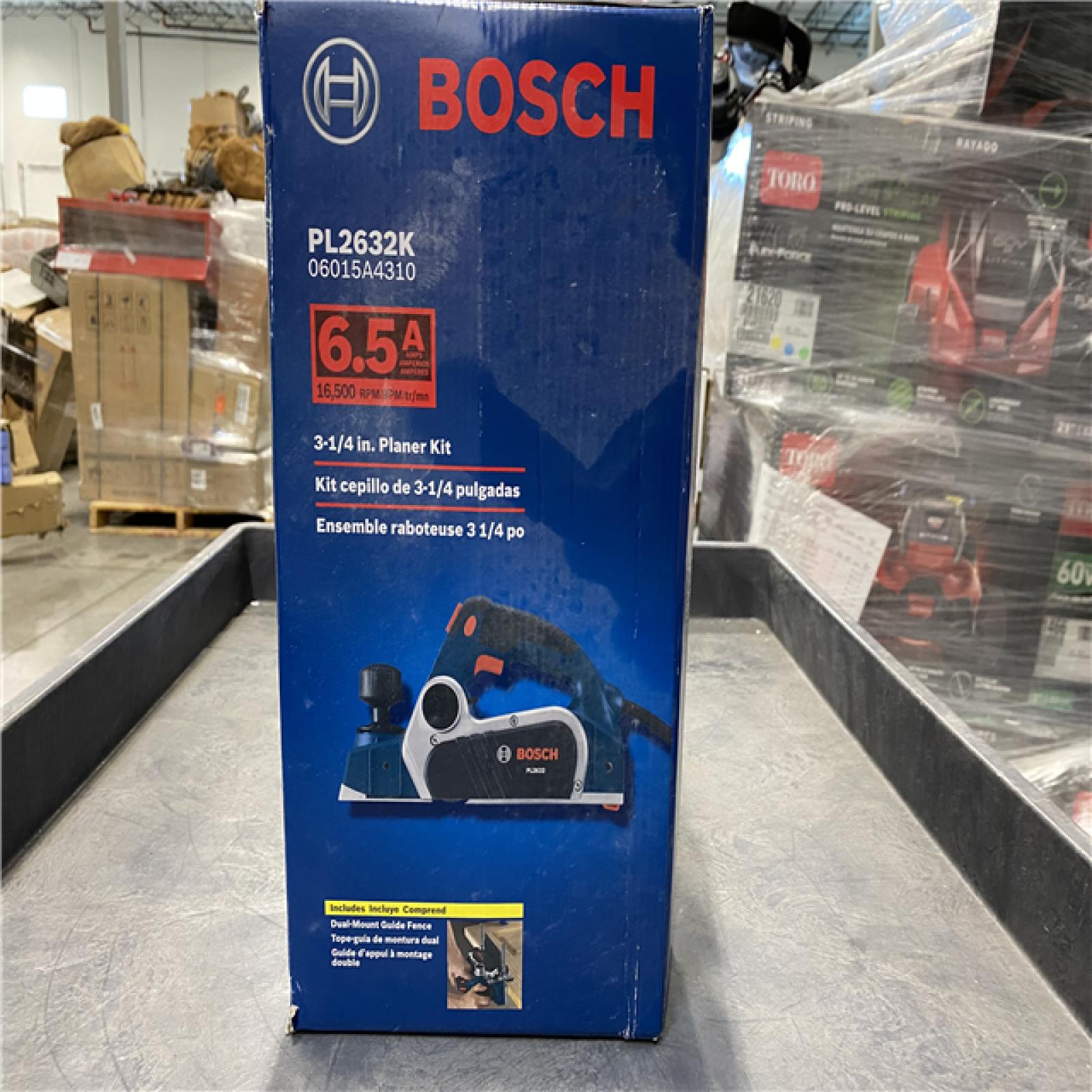 NEW! - Bosch 6.5 Amp 3-1/4 in. Corded Planer Kit with 2 Reversible Woodrazor Micrograin Carbide Blades and Carrying Case