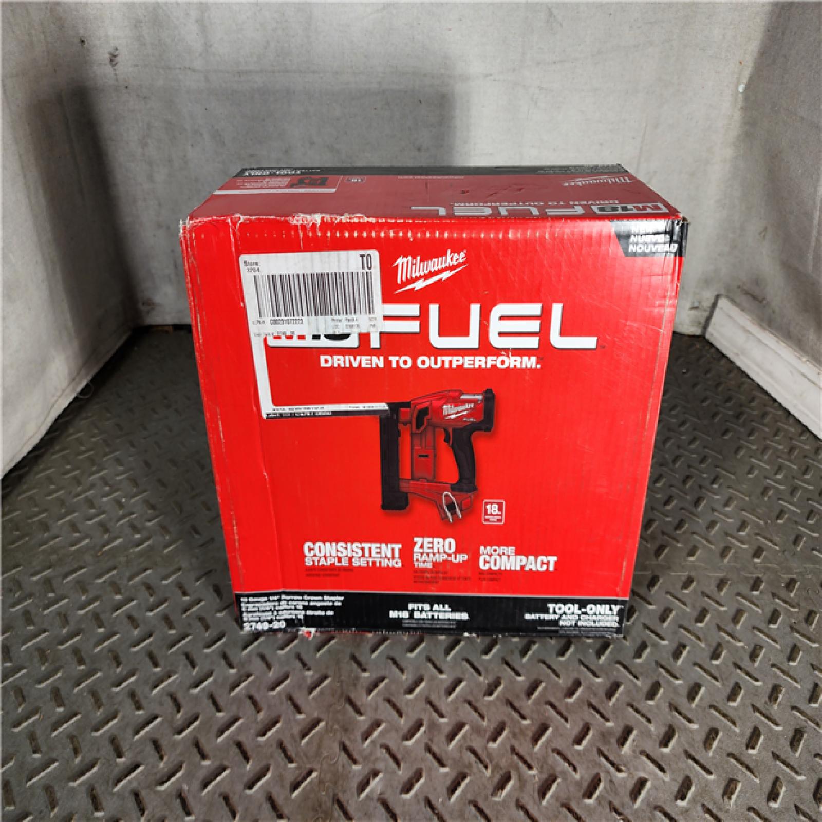 HOUSTON LOCATION - AS-IS M18 FUEL 18-Volt Lithium-Ion Brushless Cordless 18-Gauge 1/4 in. Narrow Crown Stapler (Tool-Only)