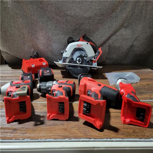 CALIFORNIA NEW MILWAUKEE M18 5-TOOL COMBO KIT (2 BATTERIES, 1 CHARGER, AND BAG INCLUDED)