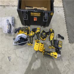 Houston location AS-IS DEWALT 20-Volt MAX Lithium-Ion Cordless Combo Kit with Tough System Case (4-Tool) 2.0 Ah 2 Batteries and Charger