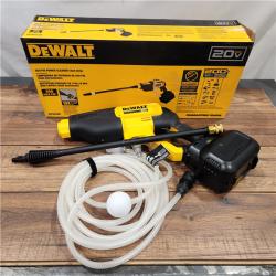 AS-IS DEWALT 20V MAX 550 PSI 1.0 GPM Cold Water Cordless Battery Power Cleaner with 4 Nozzles (Tool Only)