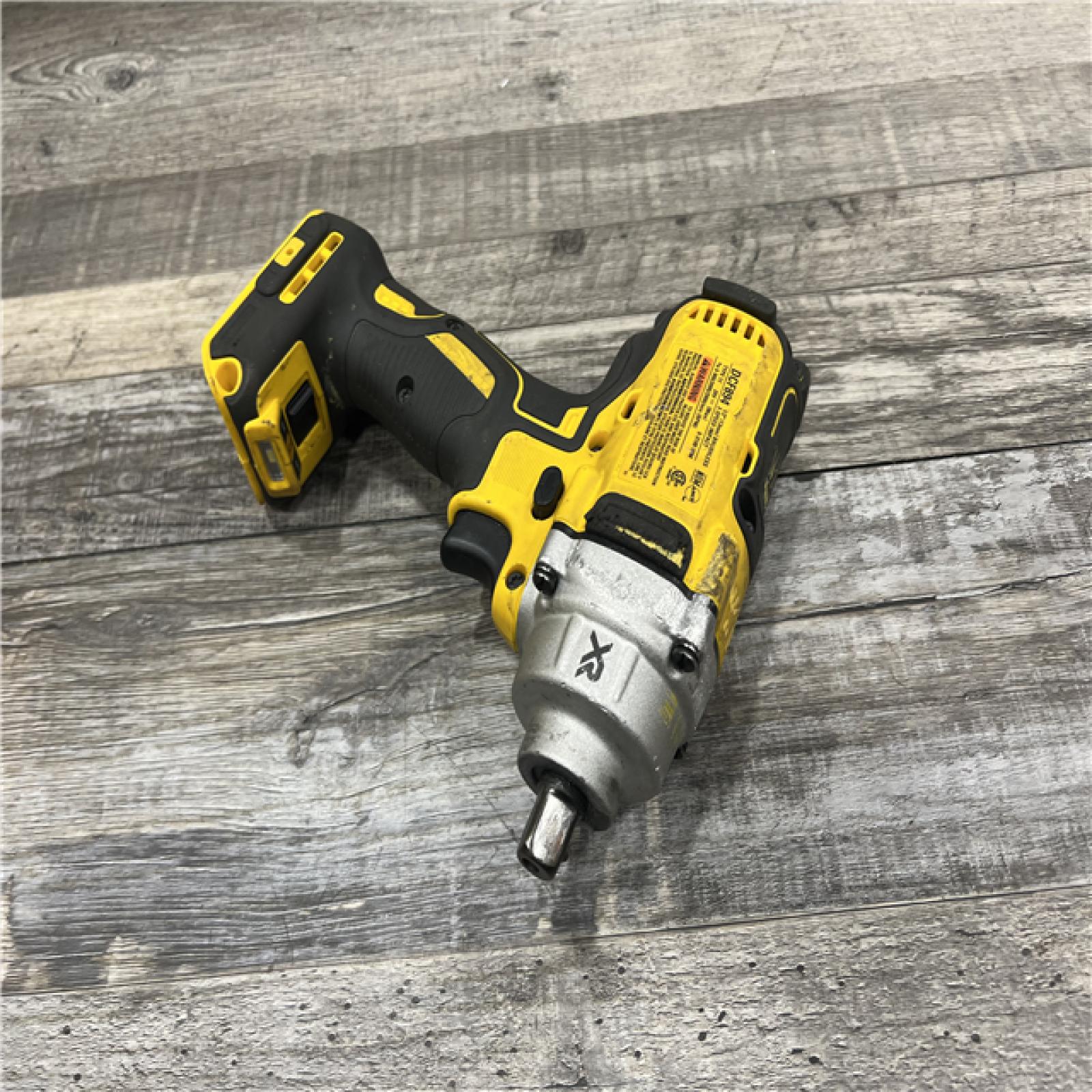 AS-IS DeWalt 20-Volt MAX XR Lithium-Ion Brushless Cordless 1/2 in. Impact Wrench with Detent Pin Anvil (Tool-Only)