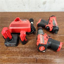 AS-IS Milwaukee M12 FUEL Cordless Brushless (2-Tool) Combo Kit