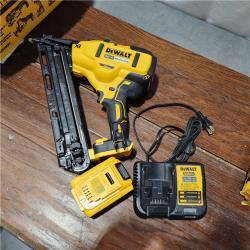 AS-IS DEWALT 20V MAX XR 15 Ga. Cordless 34 Deg Nailer 20 V