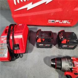 HOUSTON LOCATION - AS-IS Milwaukee M18 FUEL 18V Lithium-Ion Brushless Cordless Hammer Drill and Impact Driver Combo Kit (2-Tool) with 2 Batteries