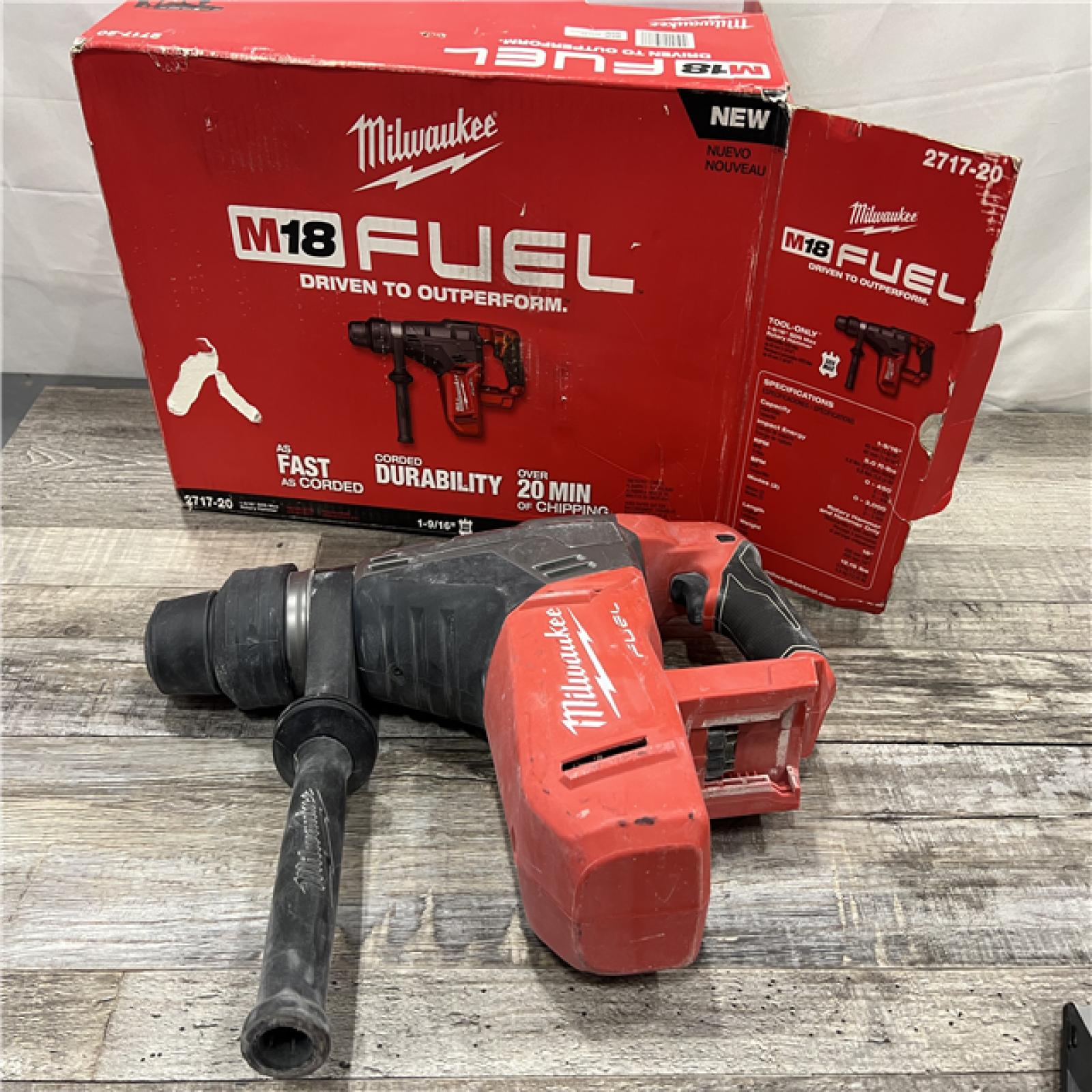 AS-IS MILWAUKEE M18 FUEL 18V Lithium-Ion Brushless Cordless 1-9/16 in. SDS-Max Rotary Hammer (Tool-Only)