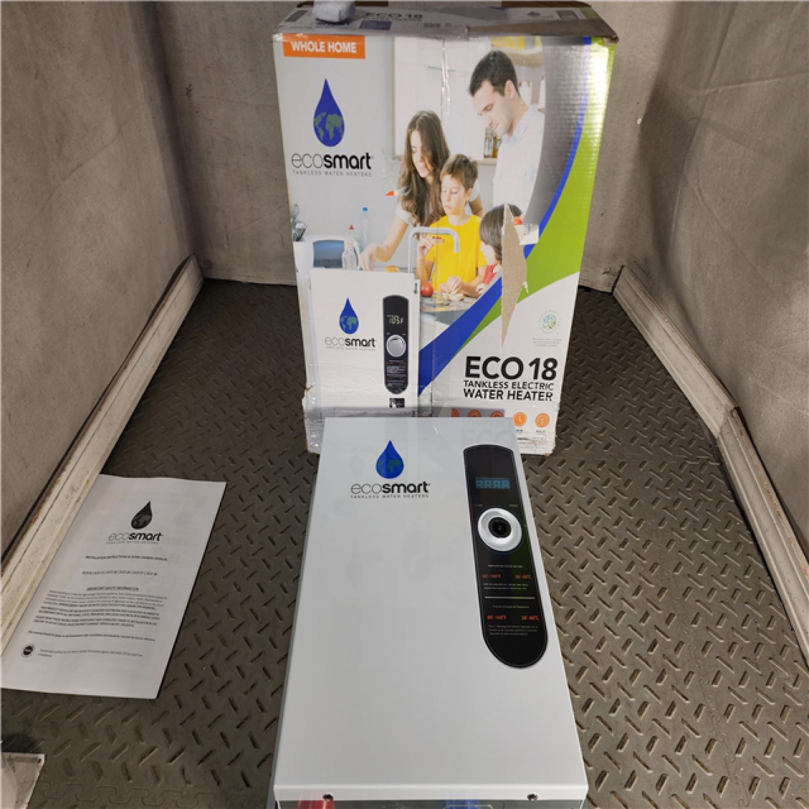 HOUSTON LOCATION - AS-IS ECO 18 TANKLESS ELECTRIC WATER HEATER