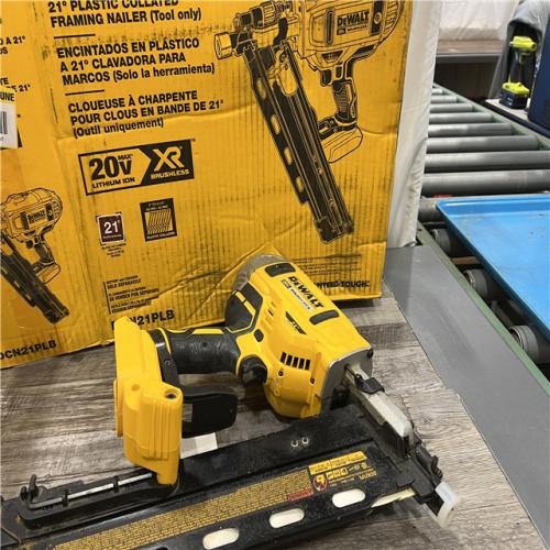 AS-IS DeWalt DCN21PLB 20V MAX 21-Degree Plastic Collated Framing Nailer (Bare Tool)