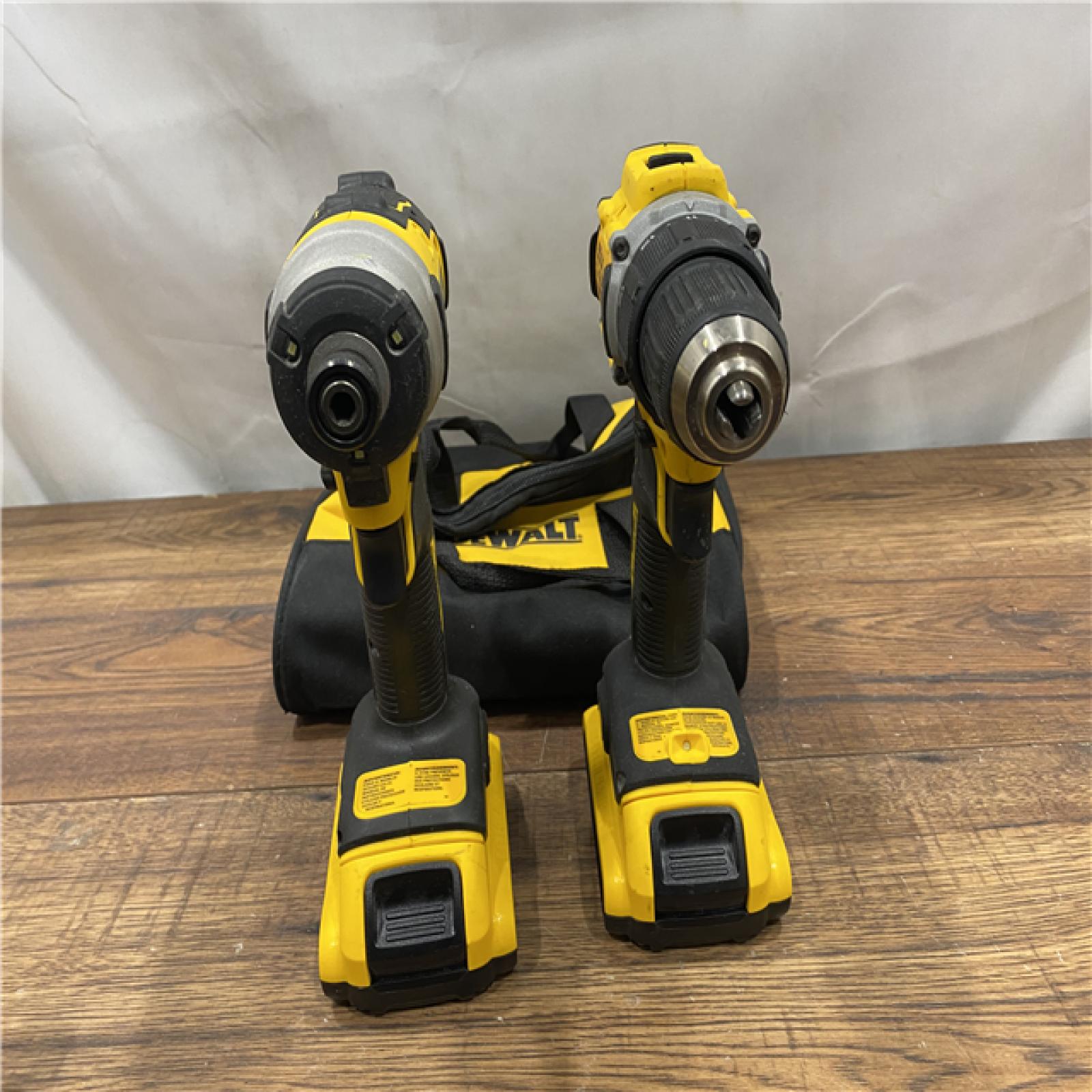 AS IS Dewalt DCK225D2 20V MAX ATOMIC Brushless Compact Lithium-Ion 1/2 in. Cordless Drill Driver and 1/4 in. Impact Driver Combo Kit with 2 Batteries 2 Ah