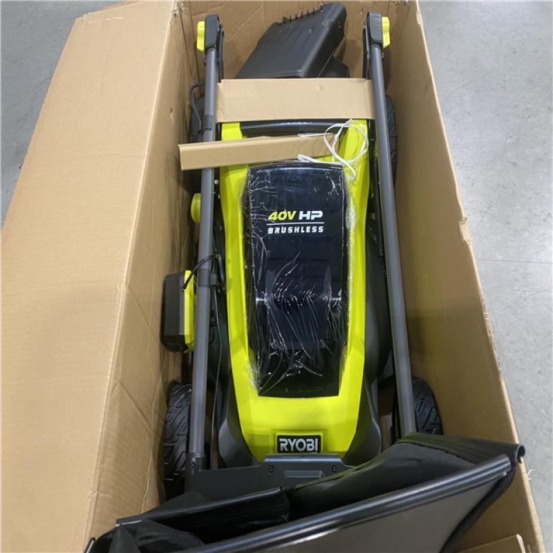 RYOBI 40V HP Brushless 20 in. Cordless Battery Walk Behind Push Mower with 6.0  Ah Battery