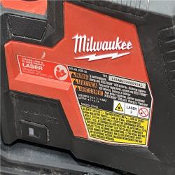 AS-IS Milwaukee-3522-21 Green Beam Laser Cross Line Plumb Point USB Rechargeable