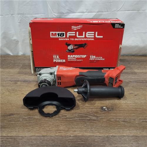 AS-IS Milwaukee 2880-20 M18 FUEL 18-Volt Lithium-Ion Brushless Cordless 4-1/2 in./5 in. Grinder W/Paddle Switch (Tool-Only)